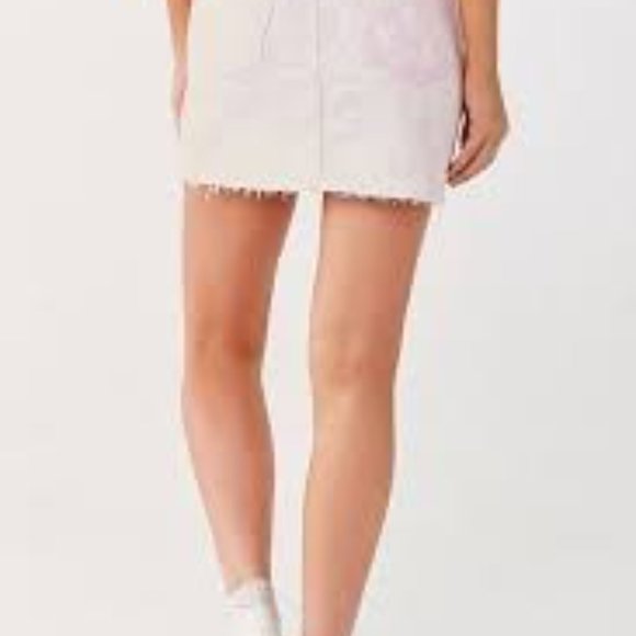 Tie-Dye Denim Mini Skirt - Picture 4 of 8